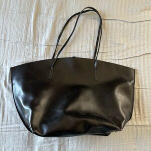 Sleek Black Tote Bag